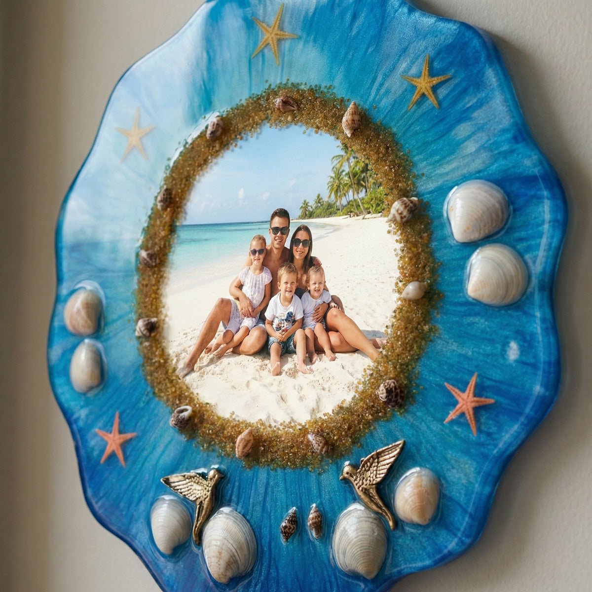 Dek - 2125 Eos Deniz Esintili Kişiselleştirilebilir Epoksi Duvar Dekoru (23x23 cm) - EOS Kolektif